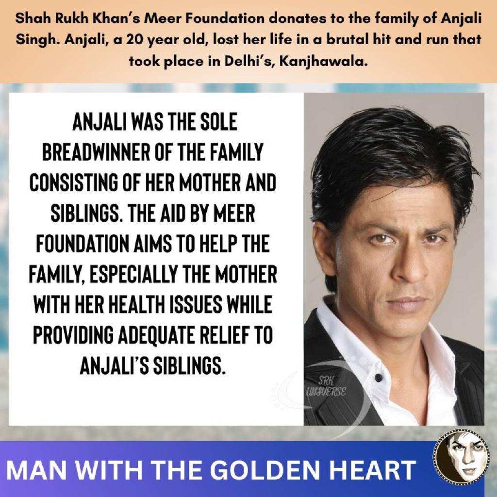 Shah Rukh Khan NGO Meer Foundation