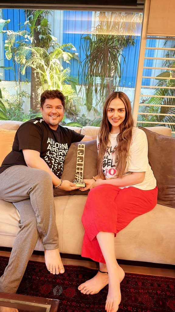 Esha Deol and director Ram Kamal win Boston for Ek Dua