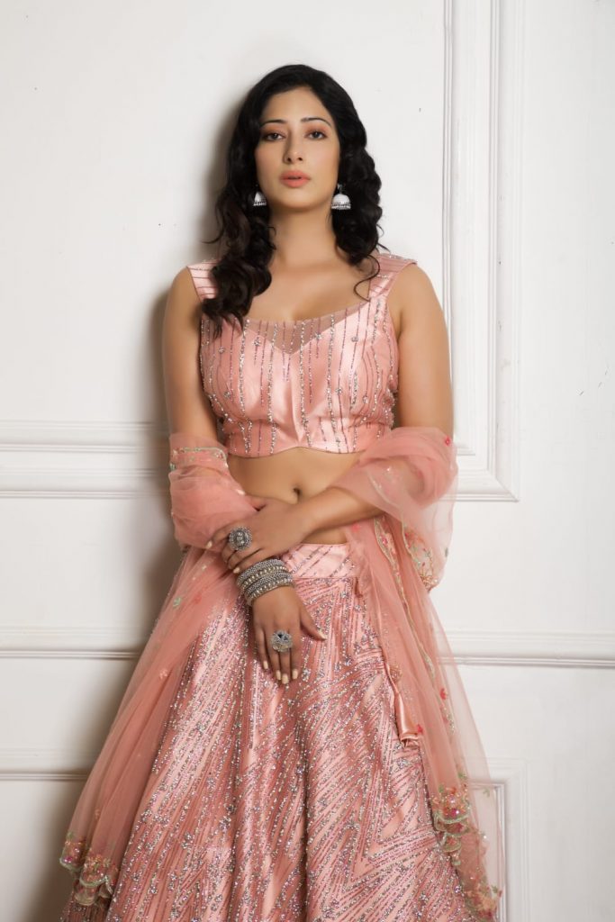 Niharica Raizada surprised the fans with her beauty in lehenga, it is difficult to remove eyes