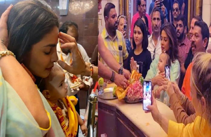 Priyanka Chopra visited Siddhivinayak with daughter Malti Mary, video went viral