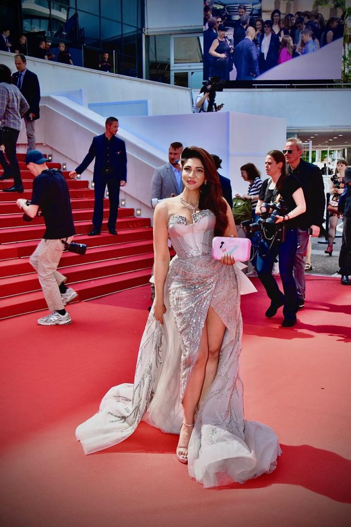 Iti Acharya in a majestic silver gown makes her second appearance at Cannes Film Festival 2023