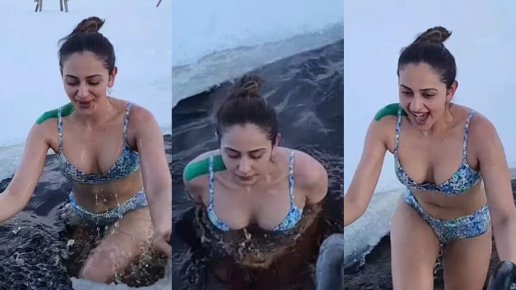 Rakulpreet Singh took a dip in minus 15 degree cold water, watch video