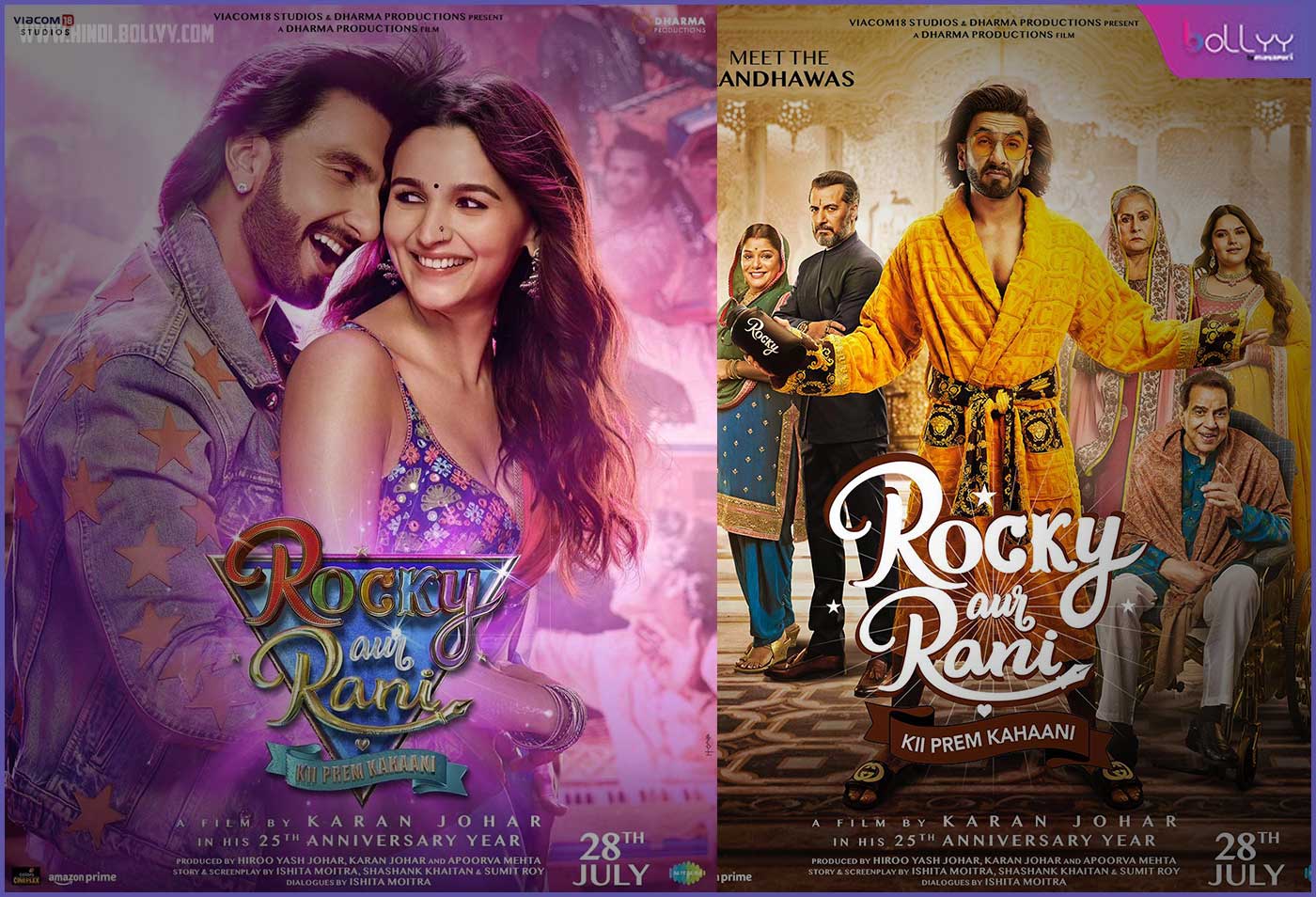 Rocky Aur Rani Kii Prem Kahaani First Look Rocky won the queen's heart in a colorful style