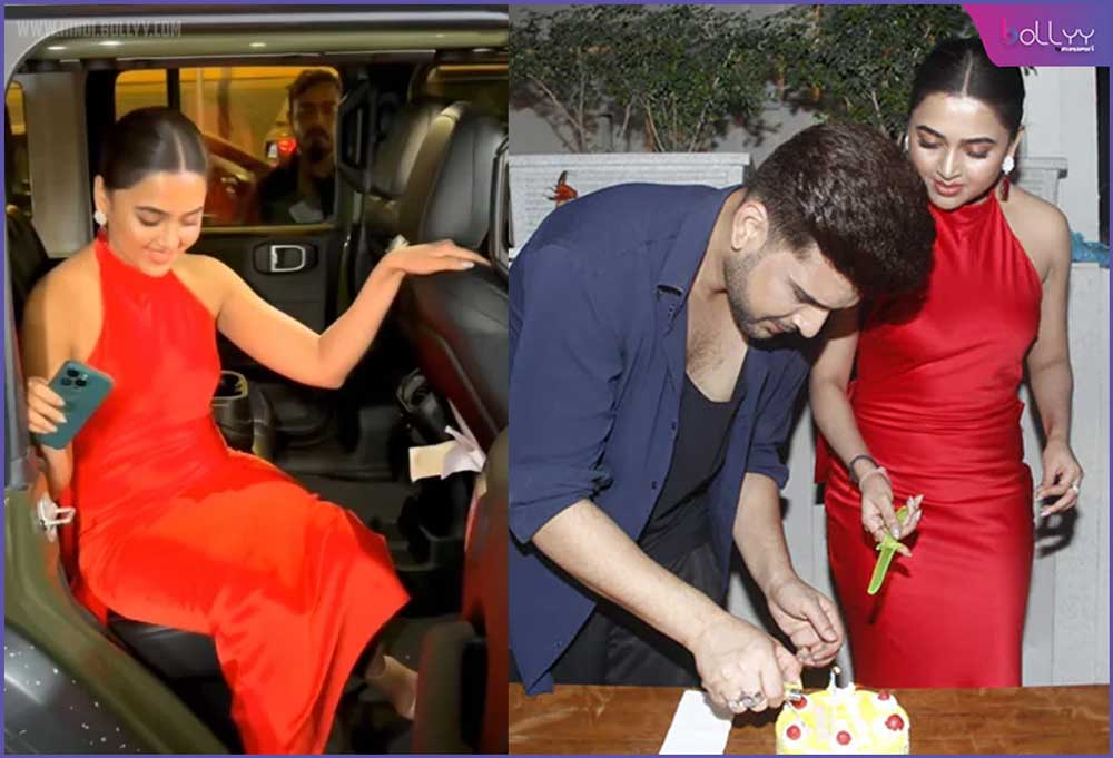 Tejasswi Prakash: Boyfriend Karan Kundra appeared on Tejasswi's birthday,