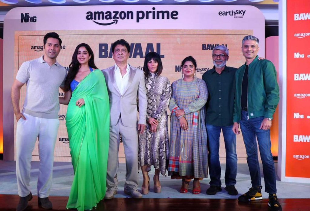 The trailer of Varun Dhawan and Janhvi Kapoor starrer film 'Bawal' was released by Prime Video at a global press event held in Dubai....!