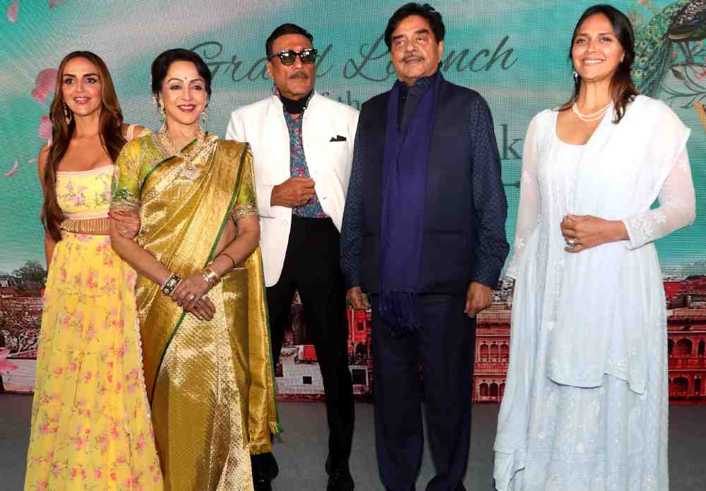 Release of the book "Chal Man Vrindavan" by Union Minister Anurag Singh Thakur, Hema Malini, Shatrughan Sinha, Jitendra, Jackie Shroff.