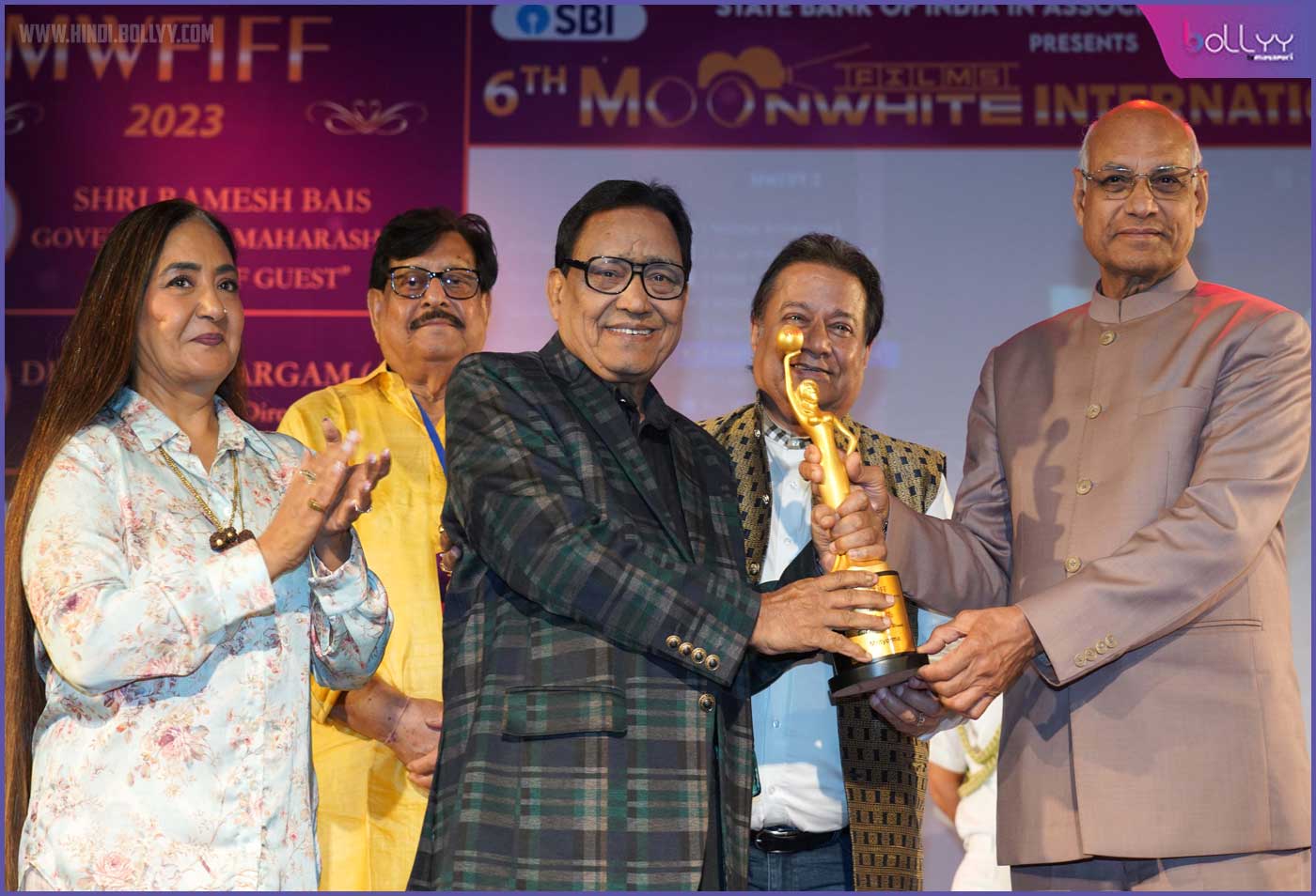 Maharashtra Governor Ramesh Bais attends the awards ceremony of the 6th Moonwhite Films International Film Festival