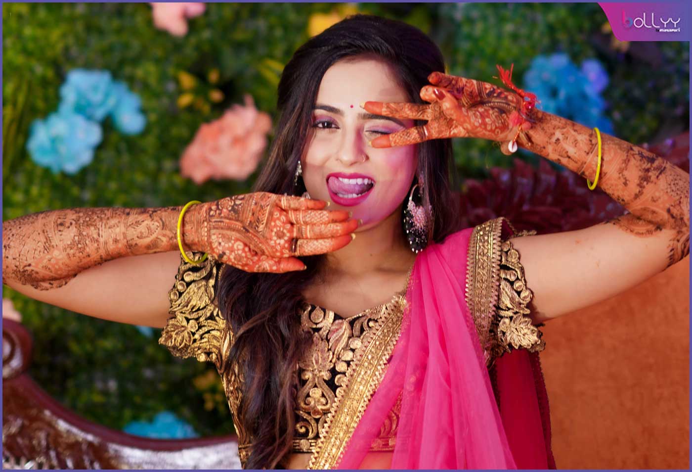 Actress Sneha Tomar radiates beauty during her haldi and mehendi ceremony!